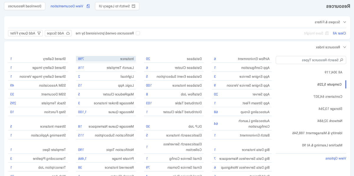 InsightCloudSec asset visibility screenshot